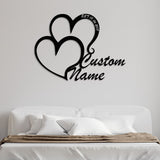 Personalizable Gift Double Heart from VITAHOME DESIGN LLC