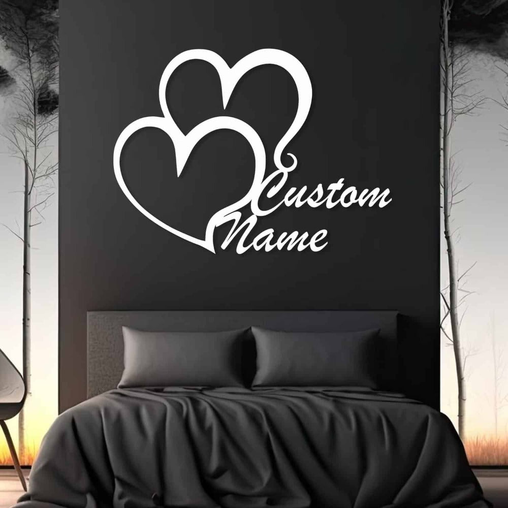 Personalizable Gift Double Heart from VITAHOME DESIGN LLC