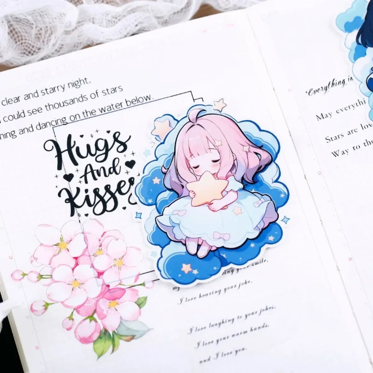 15pcs Cute Cartoon Journaling Stickers from Kawaii Stop