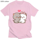 Cute Peach Cat T-Shirt From Kawaii Stop