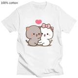 Cute Peach Cat T-Shirt From Kawaii Stop