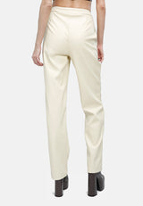 Cut Out Faux Leather Pants from London Rag International