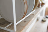 Vertical Plate Organizer - Steel + Wood from Yamazaki Home