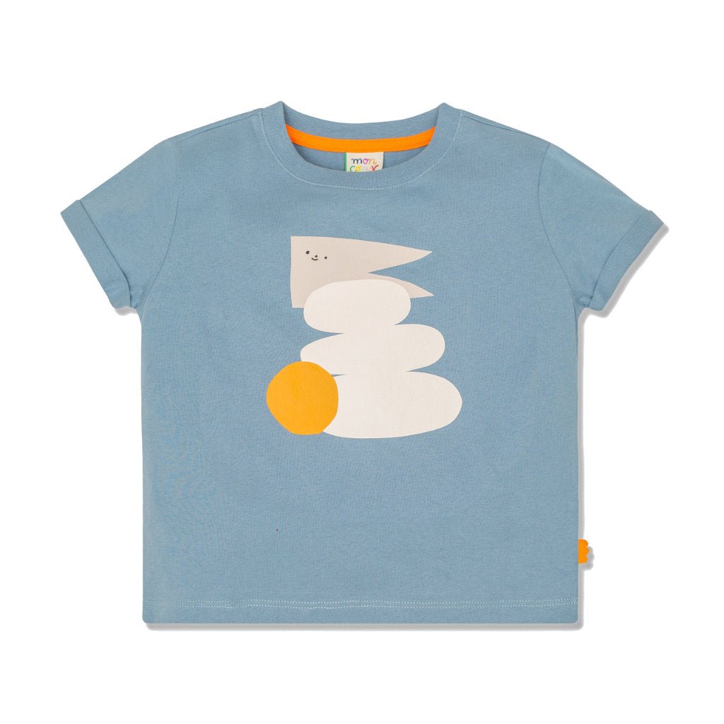 Shapes 2 Kid T-Shirt - Mirage /orange from Manymoons