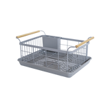 Dish Rack - Steel + Wood from Yamazaki Home