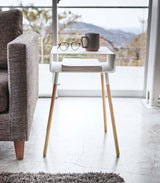 Storage Table - Two Sizes - Steel + Wood from Yamazaki Home
