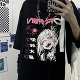 Cyber Pop Fantasy Tee – Vibrant Neon Anime Streetwear Shirt From Kawaii Stop