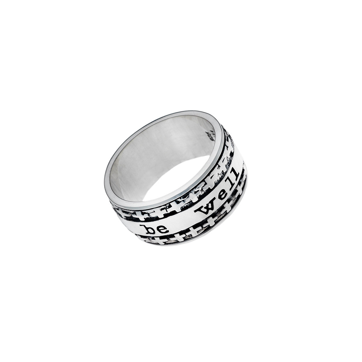 And All Shall Be Well Sterling Silver Spinner Ring from Cynthia Gale New York
