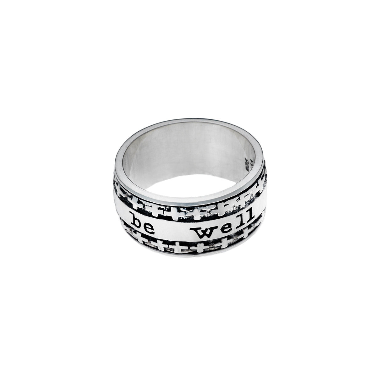 And All Shall Be Well Sterling Silver Spinner Ring from Cynthia Gale New York