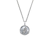Lightning Bolt Sterling Silver & Mother Of Pearl Charm Necklace from Cynthia Gale New York