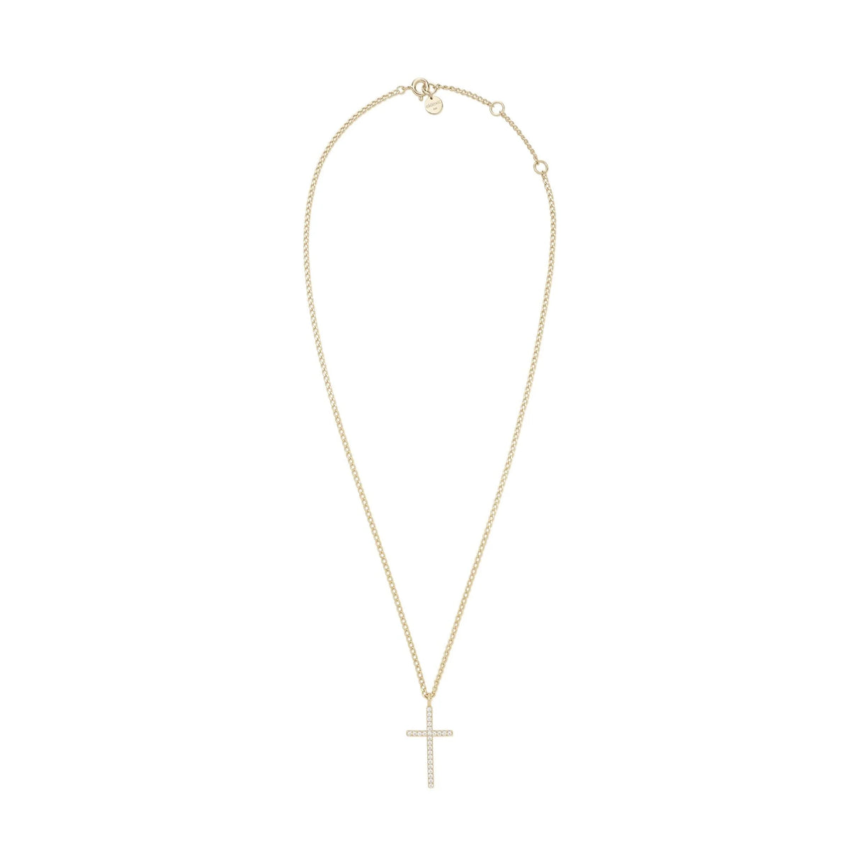CZ Cross Pendant Necklace from eklexic