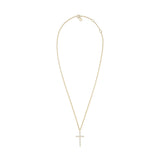 CZ Cross Pendant Necklace from eklexic