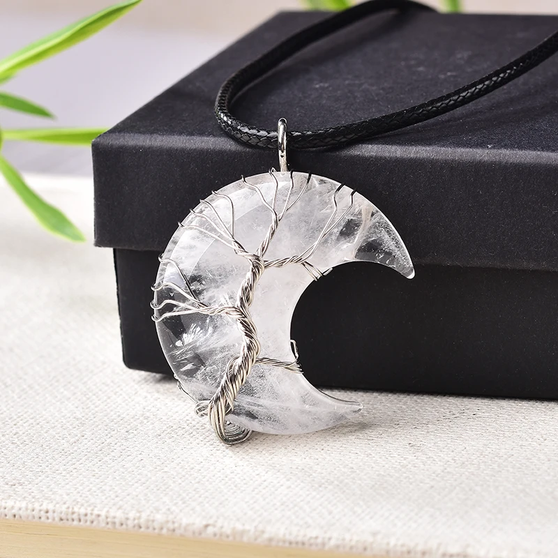 TREE OF LIFE CRESCENT NECKLACE from Ashlen