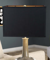 Rectangular 16"W x 11"H Drum Lampshade Softback Black Fabric From LampsUSA