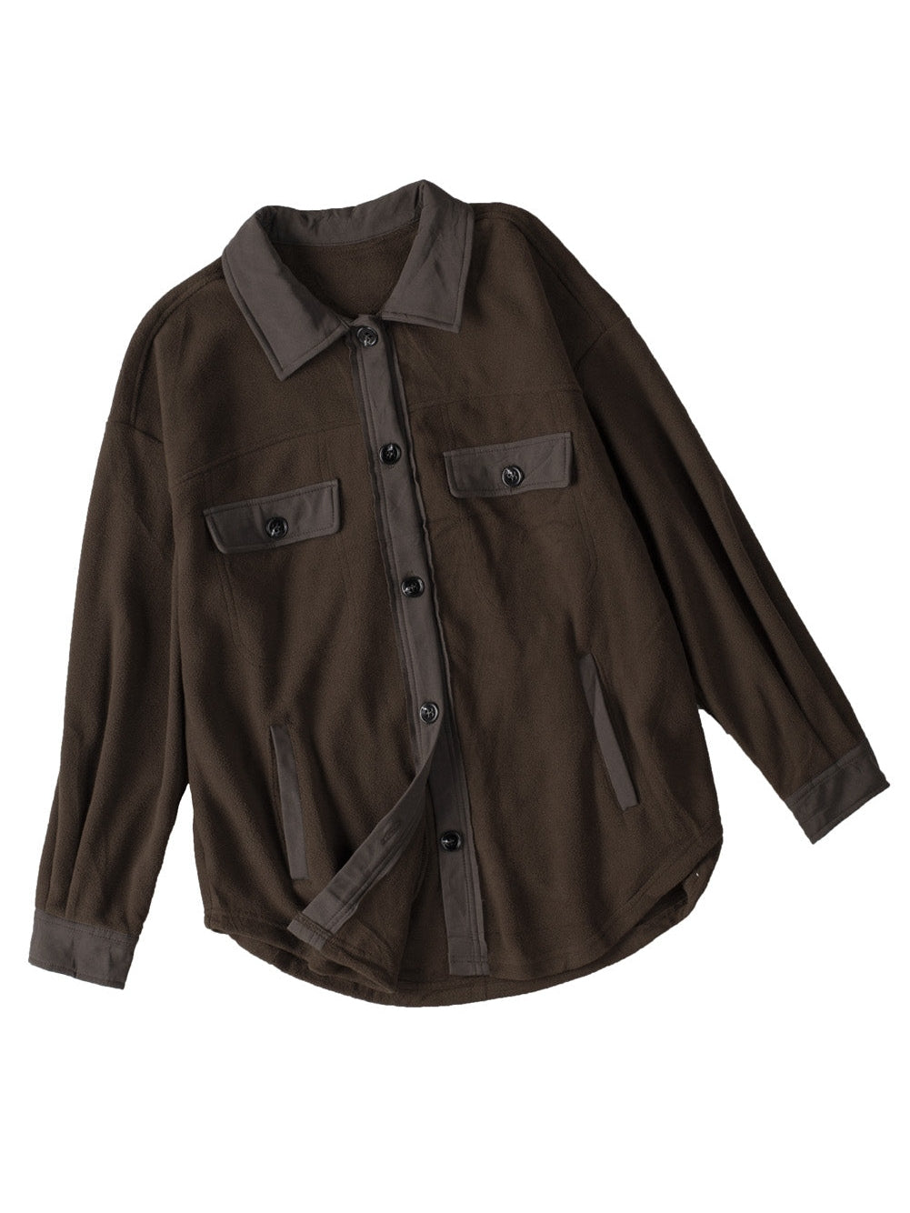 Autumn Brown Fleece Jacket from MsDressly