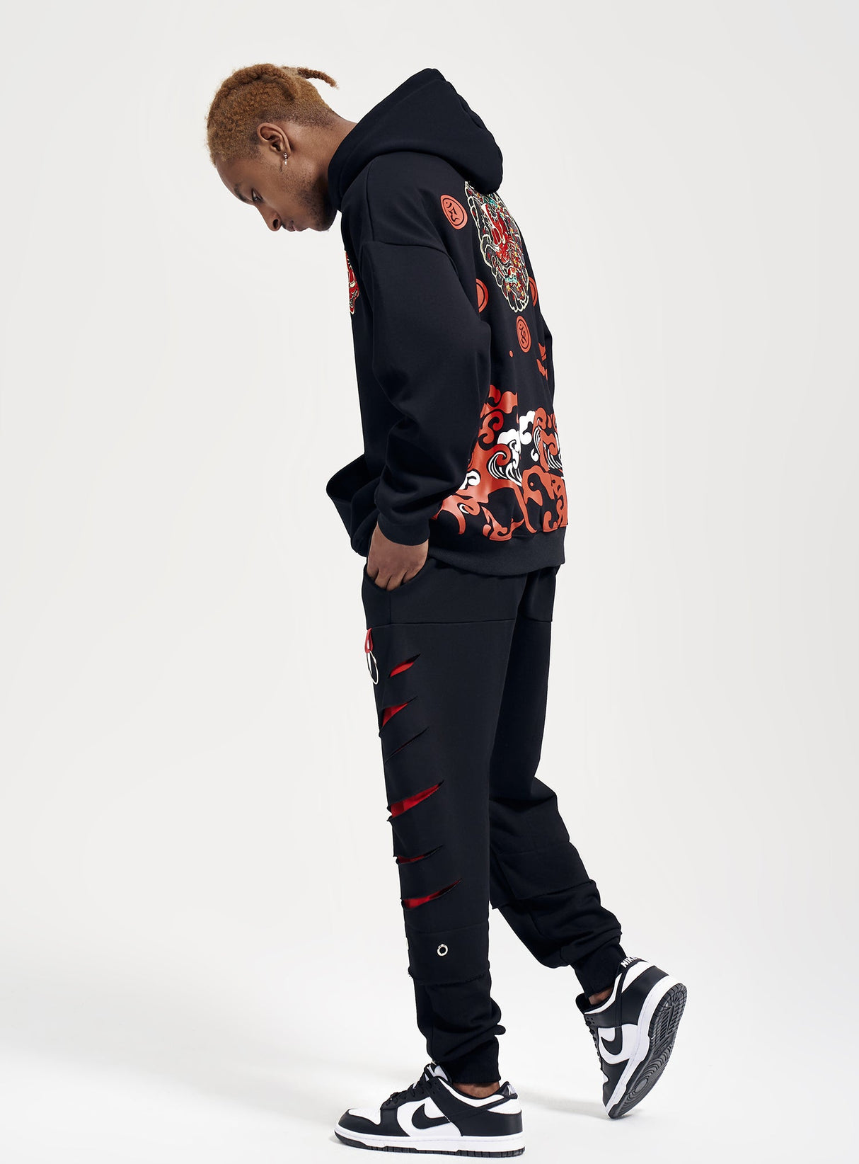 Devil Blood Embroidery Hoodie from Niepce Inc