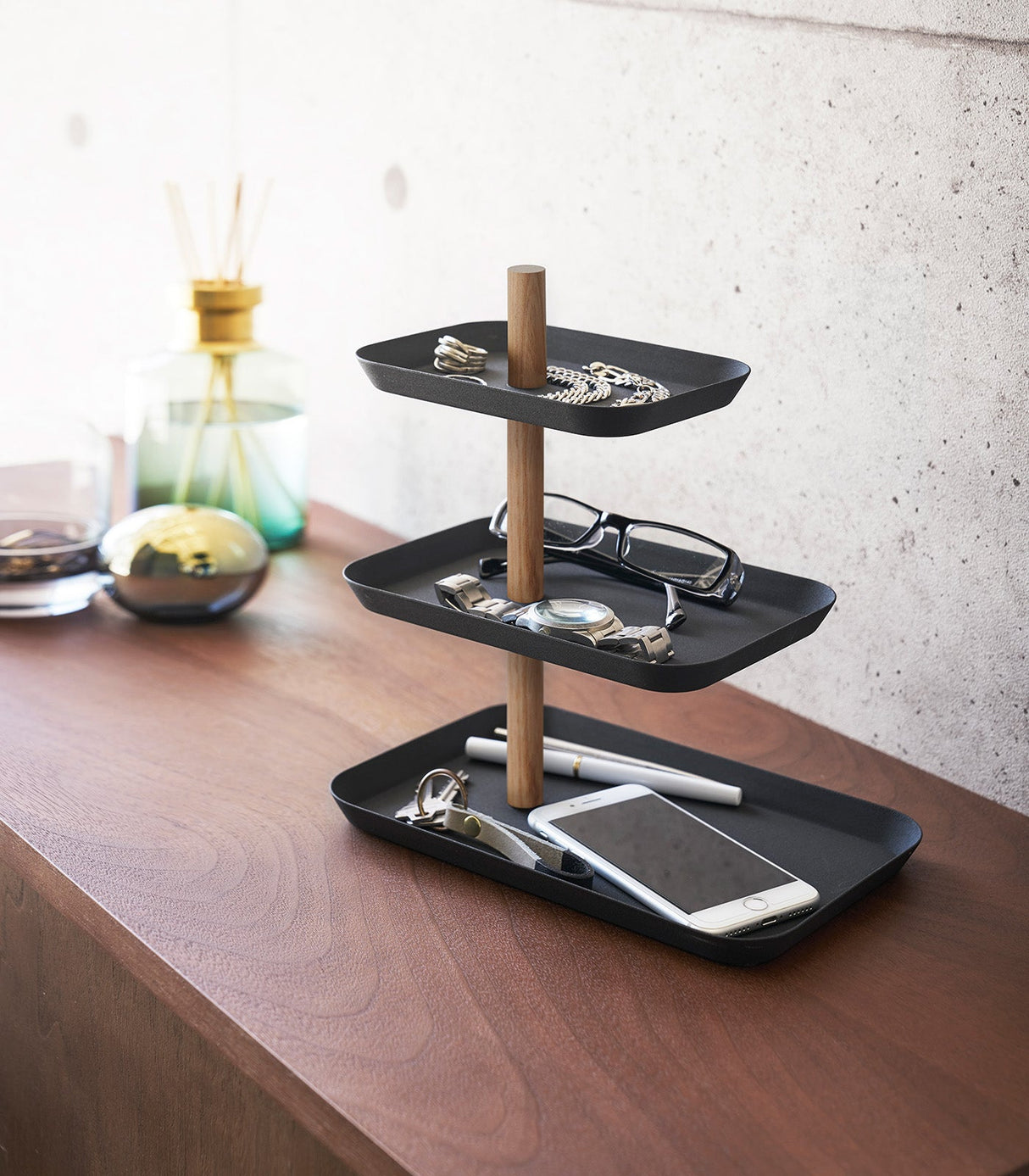 Three-Tier Accessory Tray - Steel from Yamazaki Home