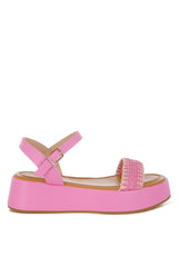 Anglong Raffia Flatform Sandals from My Pampered Life Seattle