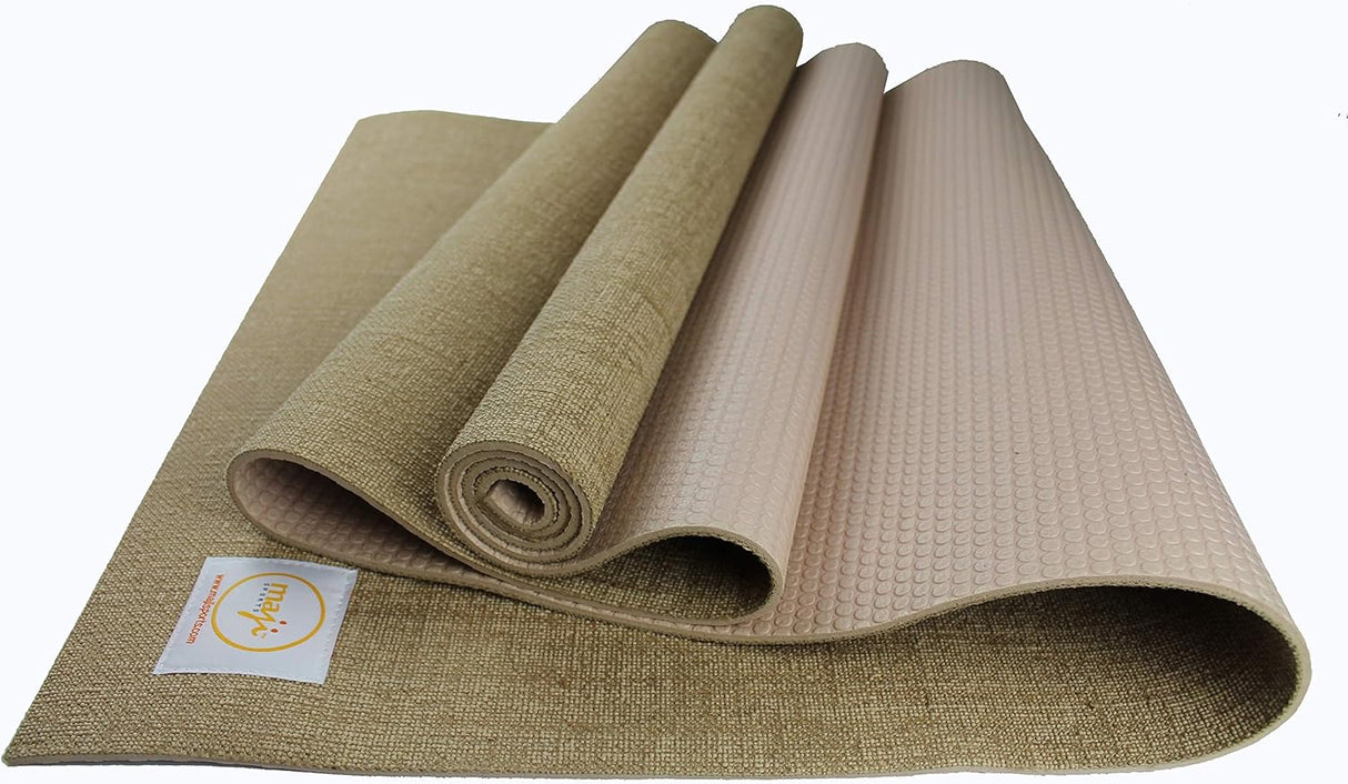 Maji Sports Jute Premium Eco Yoga Mat + Foot Massager  (7.5cm x 17.5cm) from Jupiter Gear Home