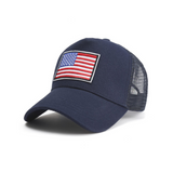 American Flag Trucker Hat with Adjustable Strap from Jupiter Gear