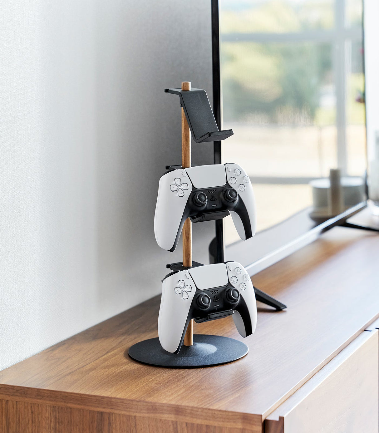 Controller Stand - Steel + Wood from Yamazaki Home