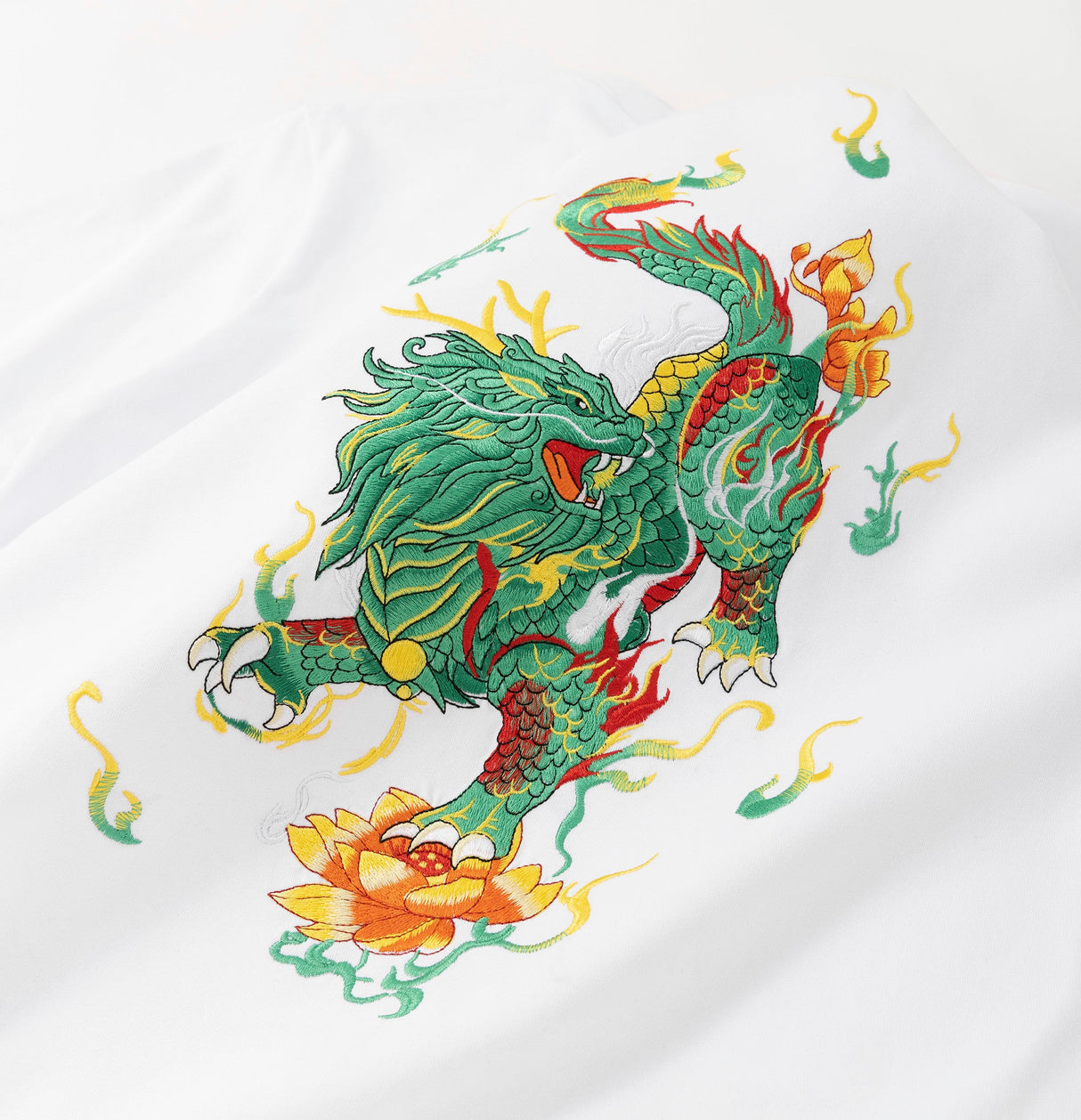 Emerald Kirin Embroidery Tee from Niepce Inc