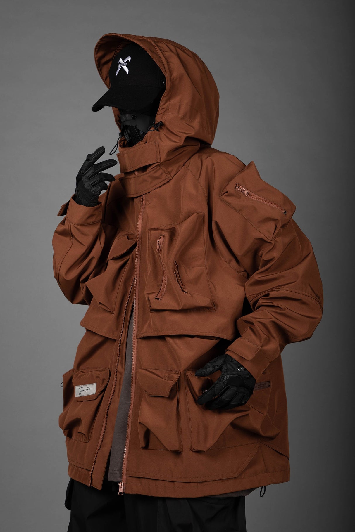 J25 Brown Storage X Tech Jacket from Niepce Inc
