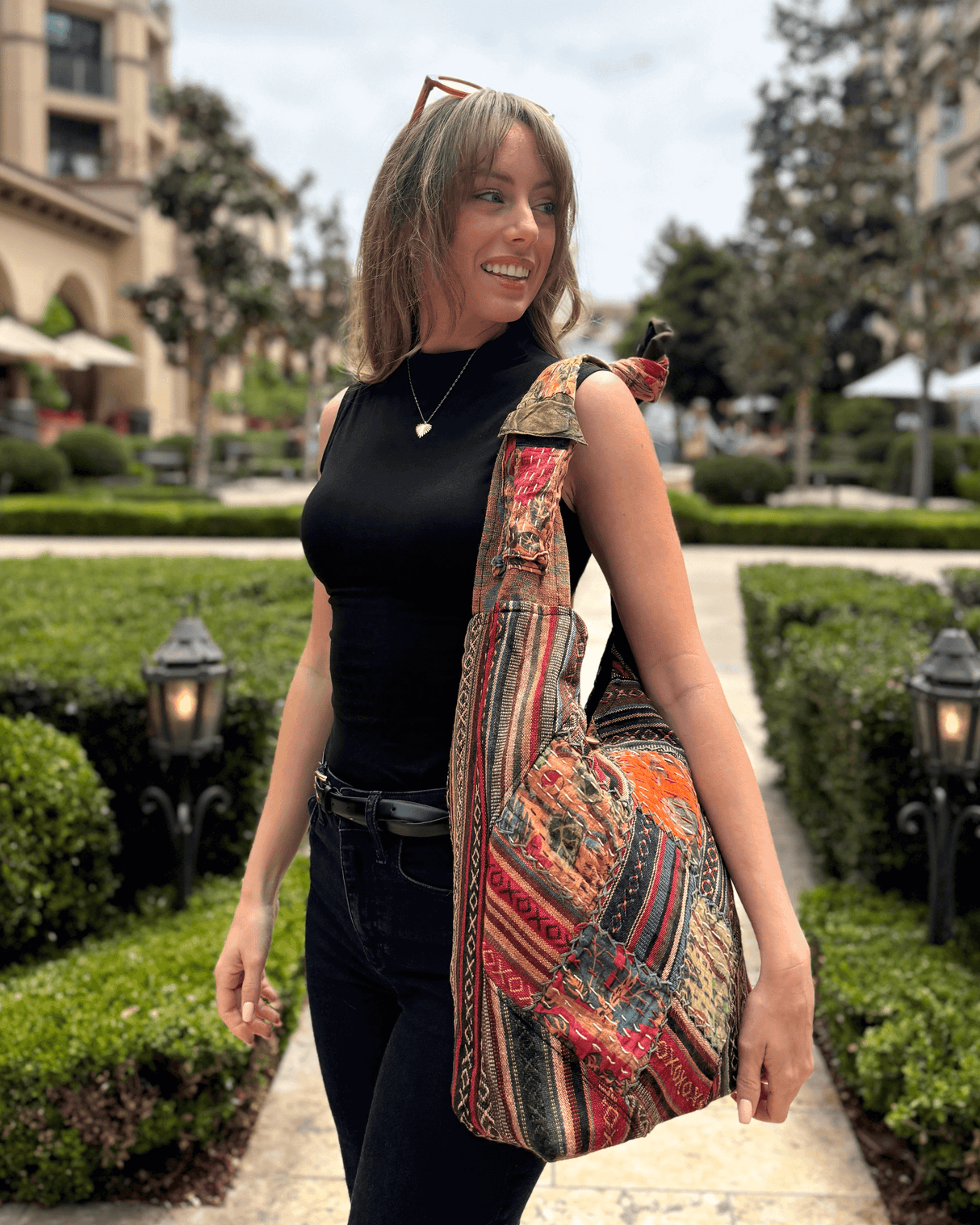 Kathmandu Collection Quilted Patchwork Hobo Bag from Jupiter Gear