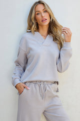 Laylah Textured Top and Pants Set From Threaded Pear