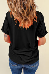 Black Independence Star Stripes Flag T-Shirts from MsDressly