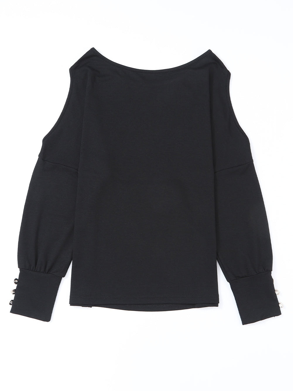 Black Cold Shoulder Top from MsDressly