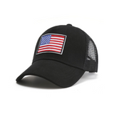 American Flag Trucker Hat with Adjustable Strap from Jupiter Gear