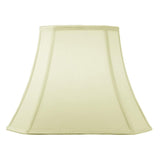 Square Cut 16"W x 12"H Corner Lamp Shade Eggshell from LampsUSA