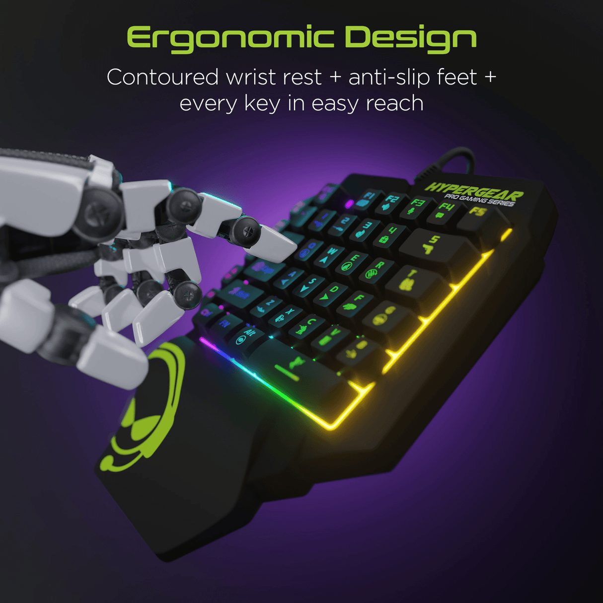 HyperGear KeyVictory One-Handed Gaming Keypad from Jupiter Gear Home