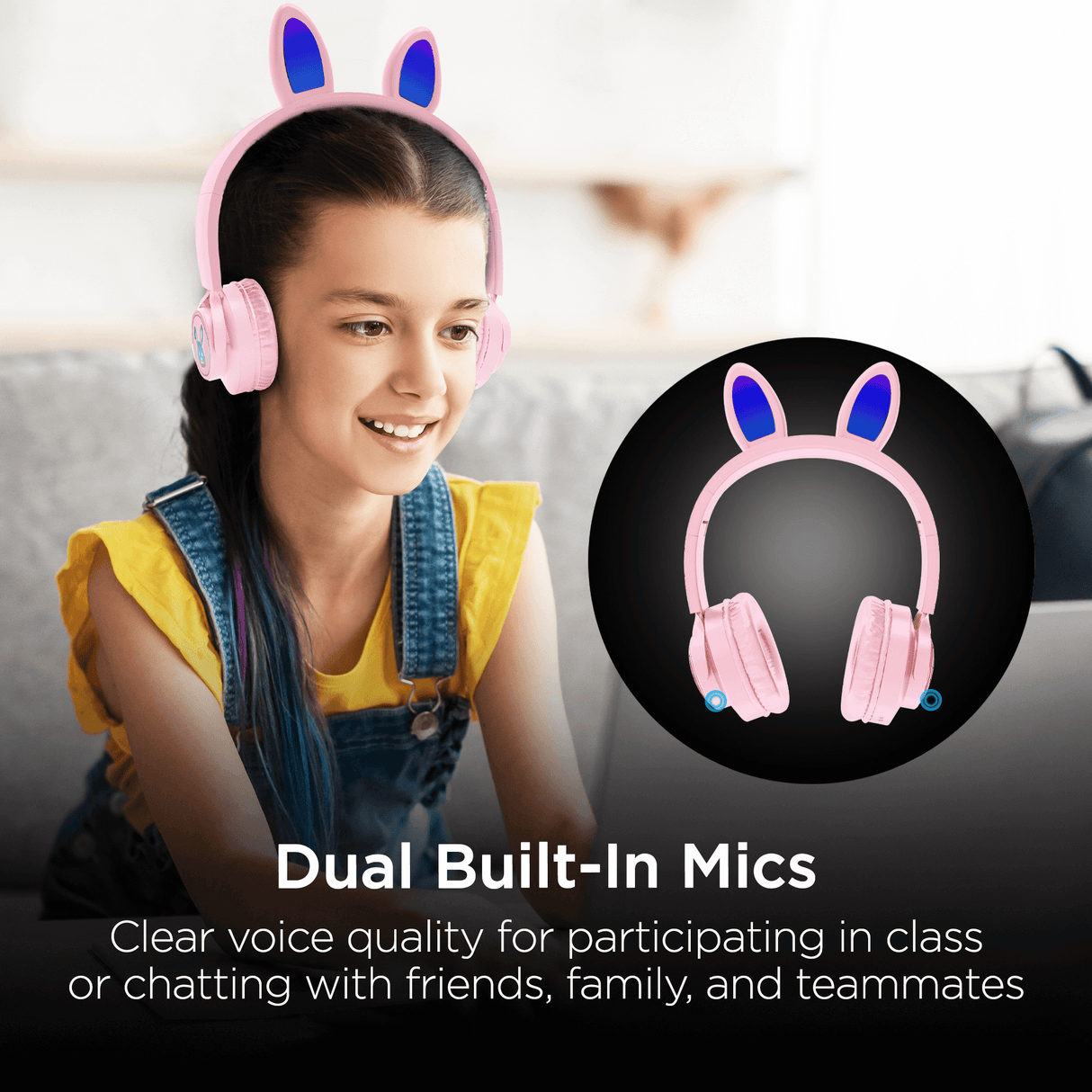 HyperGear Bunny Tracks Wireless Light-Up Headphones from Jupiter Gear Home