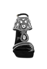 Fialka Diamante & Rhinestones Stiletto Sandals from My Pampered Life Seattle