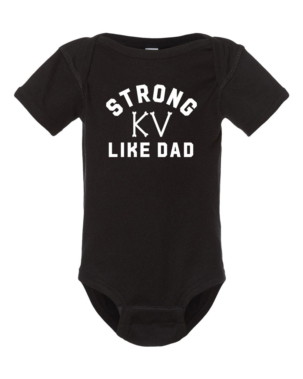 Strong Like Dad/Mom Onesie from DadBod Apparel