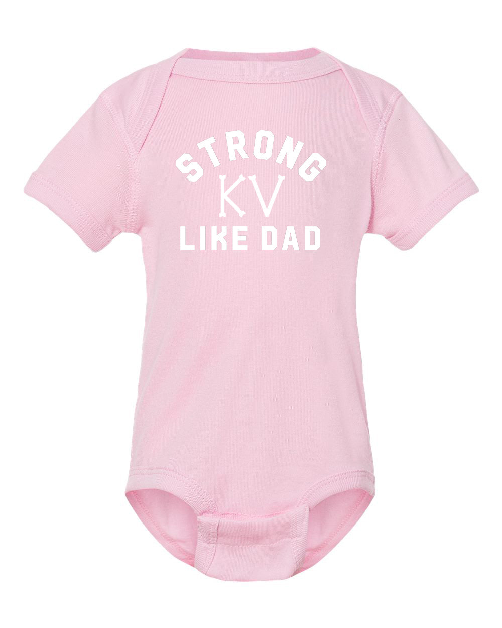 Strong Like Dad/Mom Onesie from DadBod Apparel