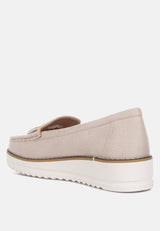 Daiki Platform Lug Sole Tassel Loafers from London Rag International