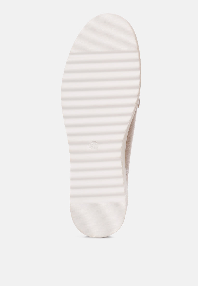 Daiki Platform Lug Sole Tassel Loafers from London Rag International