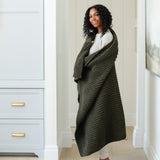 WAFFLE KNIT THROW BLANKETS From Saranoni