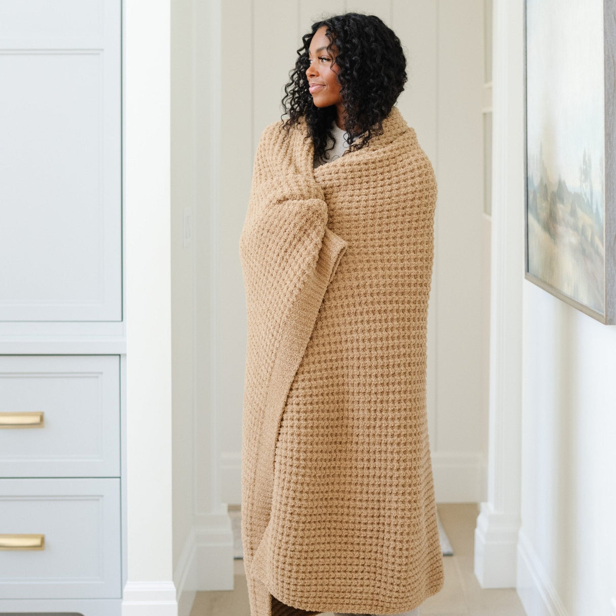 WAFFLE KNIT THROW BLANKETS From Saranoni