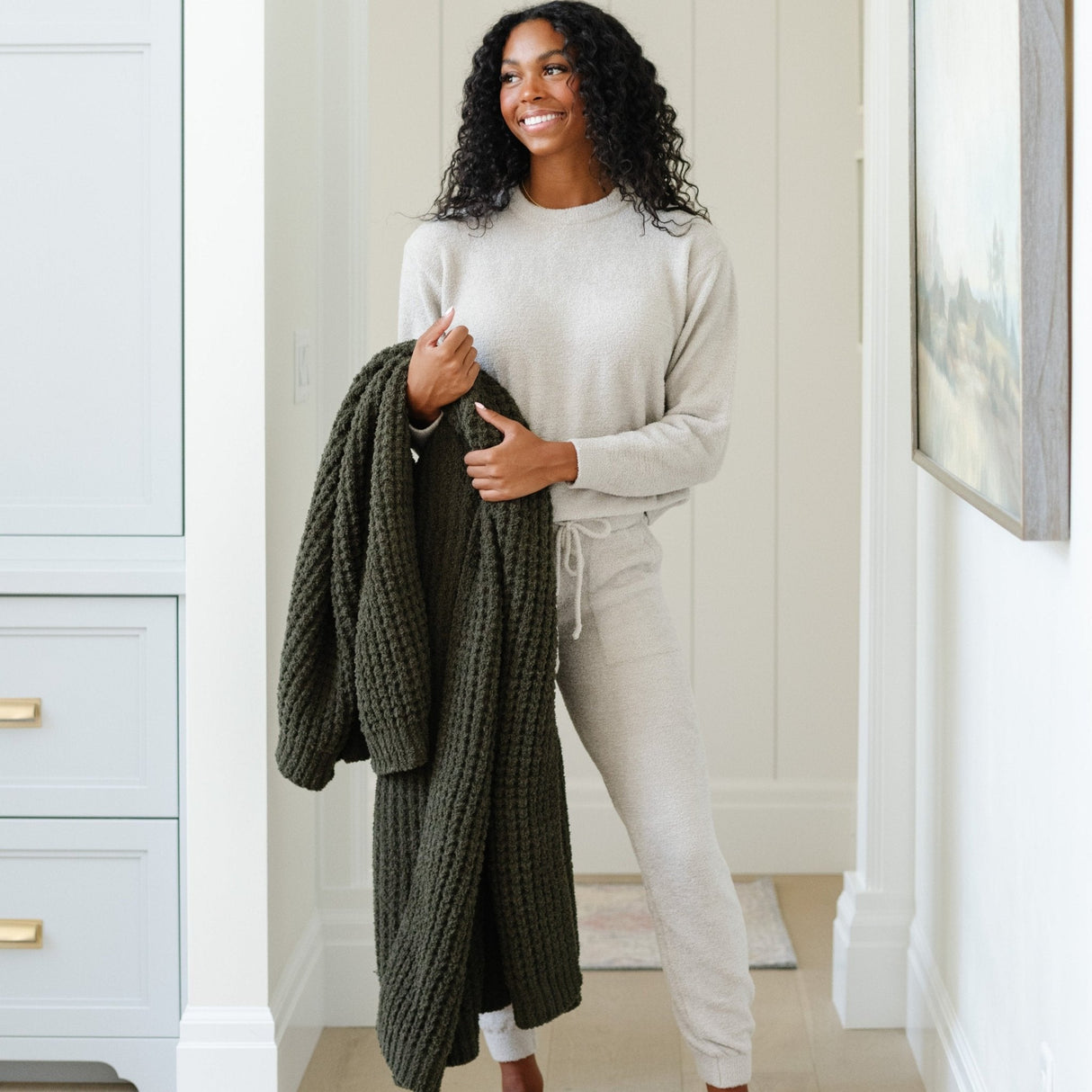 WAFFLE KNIT THROW BLANKETS From Saranoni