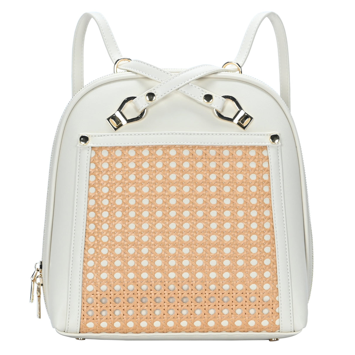 Daisy Rattan Convertible Backpack from MMS Brands