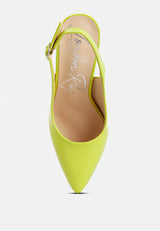 Dalaney Slingback High Block Sandals from London Rag International