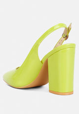 Dalaney Slingback High Block Sandals from London Rag International