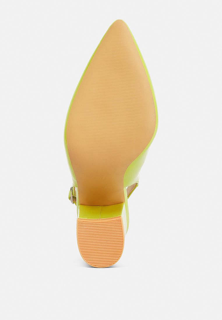Dalaney Slingback High Block Sandals from London Rag International