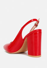 Dalaney Slingback High Block Sandals from London Rag International