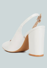 Dalaney Slingback High Block Sandals from London Rag International