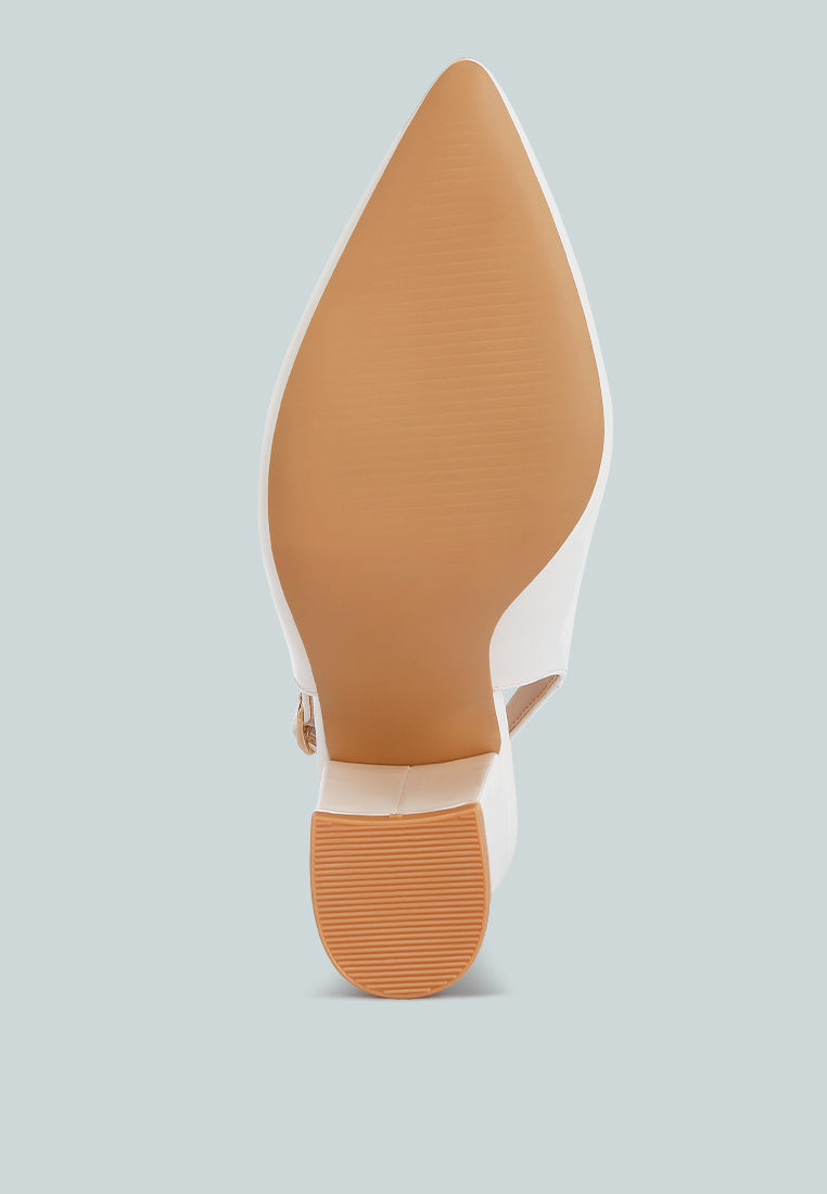 Dalaney Slingback High Block Sandals from London Rag International